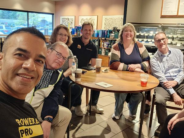 Frank van Delden with fellow Power BI practitioners at the Seattle retreat